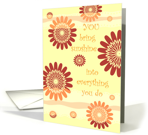 Happy Birthday Sunshine card (900326)
