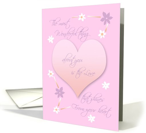 Happy Mother's Day ~ Love Shines from your Heart card (902136)