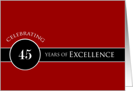 Business 45th Anniversary Circle of Excellence card
