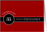 Business 35th Anniversary Party Invitation Circle of Excellence card