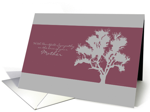 Sympathy Loss of Mother Tree Silhouette card (914966)