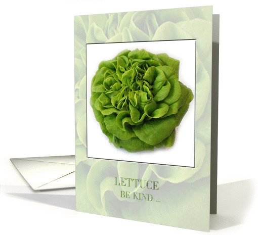 Vegetarian Lettuce Be Kind card (915158)