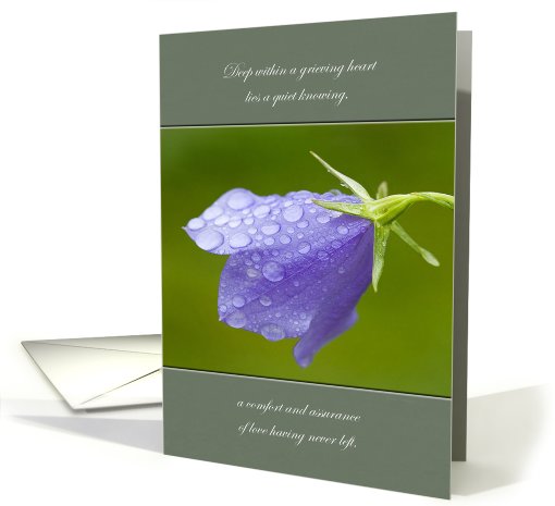 Sympathy Bellflower After the Rain card (915468)