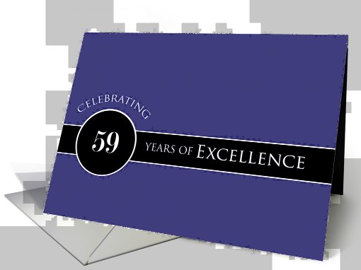 Business Employee Appreciation Celebrate 59 Years Blue... (917308)