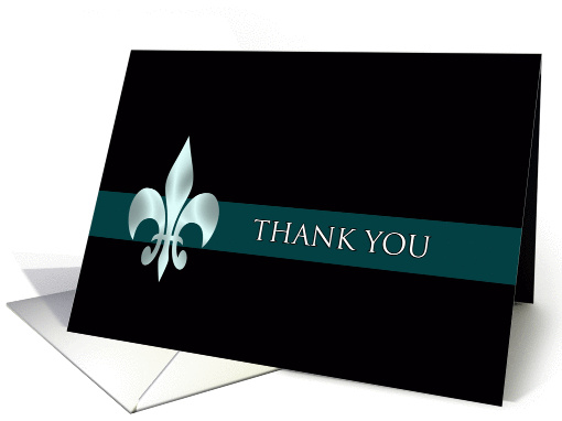 Business Thank You For the Interview ~ Fleur-de-Lis card (927313)