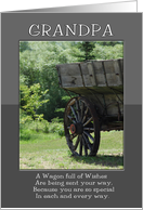 Father’s Day for Grandpa Wagon Full of Wishes card