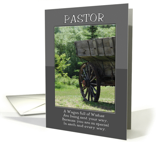Happy Father's Day to Pastor Wagon Full of Wishes card (930226)