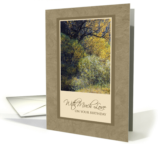 Birthday With Much Love ~ Colors of the Season card (936705)