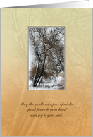 Christmas Whispers of Winter Trees card
