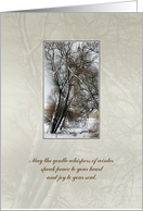 Christmas Whispers of Winter Trees card