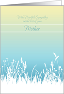 Sympathy Loss of Mother Soft Grasses card