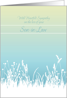 Sympathy Loss of Son-in-Law Soft Grasses card