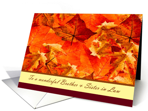 Thanksgiving to Brother & Sister in Law ~ Colors of... (950703)