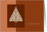 Business Thanksgiving to Customers/Clients ~ A Time to Give Thanks card