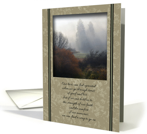 Foggy Dawn Sympathy card (958445)