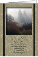 Foggy Dawn Sympathy card