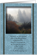 Foggy Dawn Sympathy card