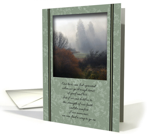 Foggy Dawn Sympathy card (958453)
