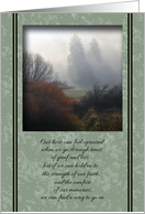 Foggy Dawn Sympathy card