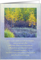 I Miss You ~ I Catch Myself Smiling ~ Colors of Fall Poetry card