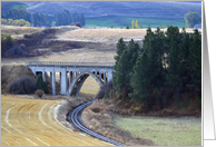 Palouse Country ~ Railroad Bridge Blank card