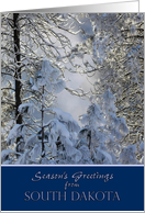 Season’s Greetings from South Dakota ~ Snow Covered Trees card
