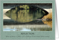 Reflection ~ Inspirational Waters card