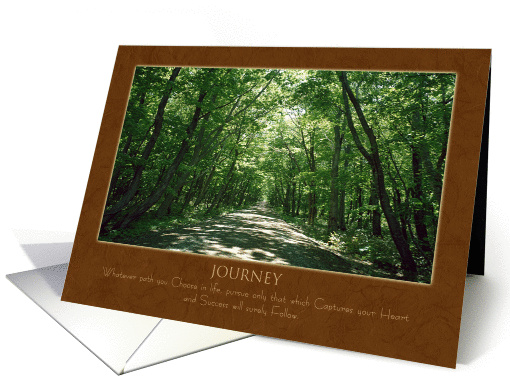 Journey ~ Tree Lined Path card (983041)