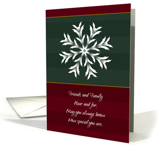 Christmas Snowflake card (986925)
