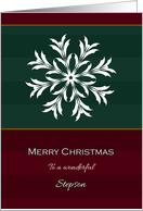 Christmas Snowflake For Stepson card