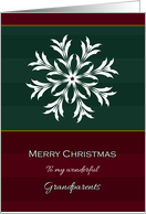 Christmas Snowflake To Grandparents card