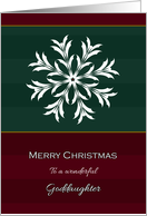 Christmas Snowflake To Goddaughter card