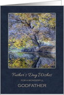 Father’s Day For Godfather ~ Trees Reflection on the Water card