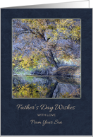 Father’s Day From Son ~ Trees Reflection on the Water card