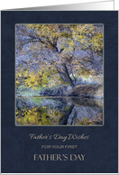 Father’s Day For First Time ~ Trees Reflection on the Water card