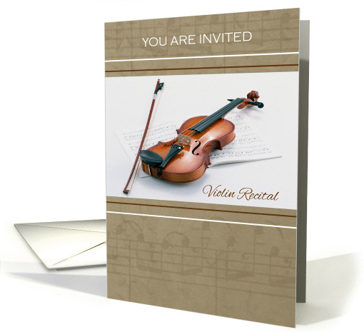 Violin Recital Invitation card (994487)