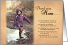 Mom Thanks for the Happy Childhood - Mother’s Day Card