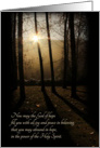 God of Hope - Sun Through the Trees Note Card