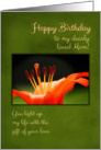 Orange Lily - Mom Birthday Card