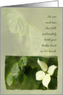 Dogwood Flower - Faith-based Sympathy Card