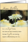 Friendship Birthday Daisy card