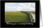 Ocean Dunes Boardwalk Birthday card