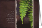 Fern Frond - Thanks for Being a Blessing card
