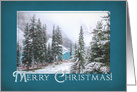 Snowy Merry Christmas card