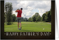 Golfer Happy Father’s Day card