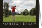 Golfer Happy Father’s Day card