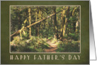 Path in the Woods Religious Father’s Day for Dad card