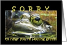 Feeling Green - Get Well Soon Card