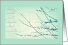 Words of Encouragement, When Tears Fall, Raindrops on Branches card