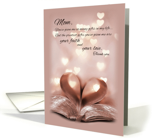 Mom Gifts of Love & Faith - Mother's Day card (1047007)